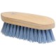 Bouchon brosse dure dos bois vernis 18 cm Bleu