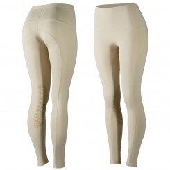 Collants d'équitation super légers anti-dérapants Horze Bianca, femme Beige