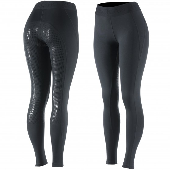 Collant d'équitation fond silicone Madison, femme Horze Noir