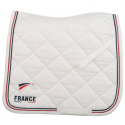 Tapis de selle de dressage logoté FFE avec trois cordelettes Lamicell