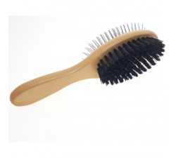 Brosse bois double face crinière cheval les indispensables EE