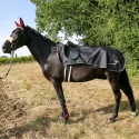 Couvre-reins imperméable avec découpe de selle EE