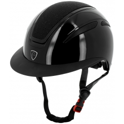 Casque Equithème Agris noir brillant céleste