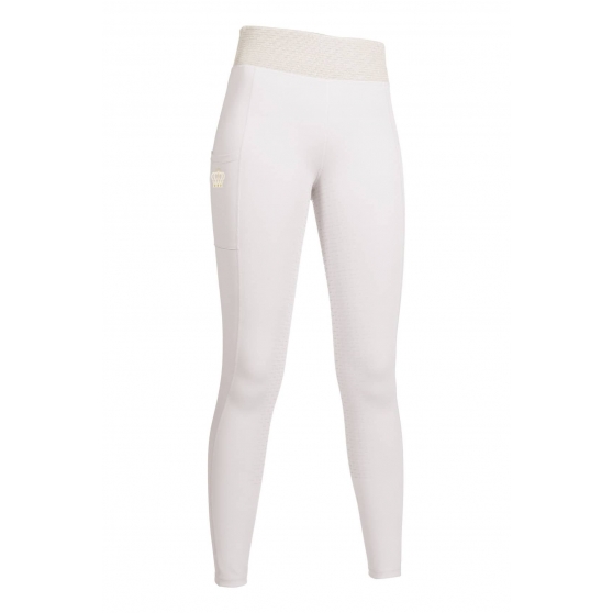 Leggings taille haute blanc fond 1/1 en silicone