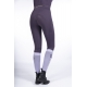 Leggings taille haute lilas foncé fond 1/1 en silicone