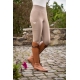 Leggings taille haute taupe foncé fond 1/1 en silicone