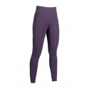 Leggings taille haute lilas foncé fond 1/1 en silicone