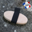 Made in France Brosse douce cheval soies naturelles PM