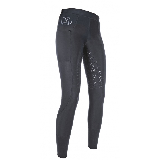 Leggings d'équitation Mesh fond 1/1 en silicone HKM