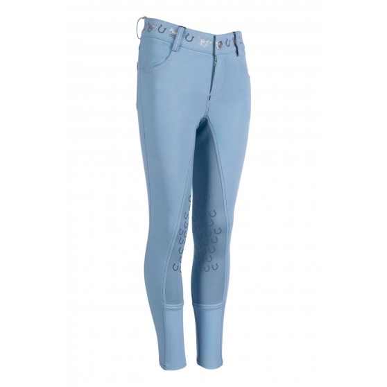 Pantalon d'équitation enfants basanes silicone HKM