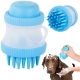 Brosse en silicone pour laver les chiens