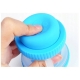 Brosse en silicone pour laver les chiens