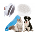 Brosse autonettoyante pour poils de chien et chat