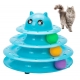 Jouet chat tour interactive 3 balles pour chat